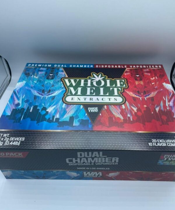 Whole melts Dual Chamber 2g Disposable | 50 Pack mixed flavor box - Image 2